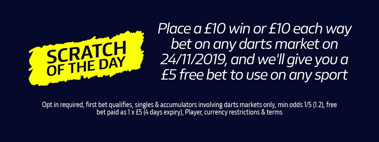 scratch of the day darts