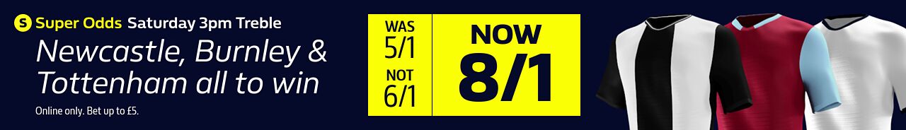 william hill super odds treble